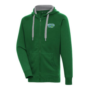 Men's Antigua  Hunter Green Daytona Tortugas Victory Full-Zip Hoodie