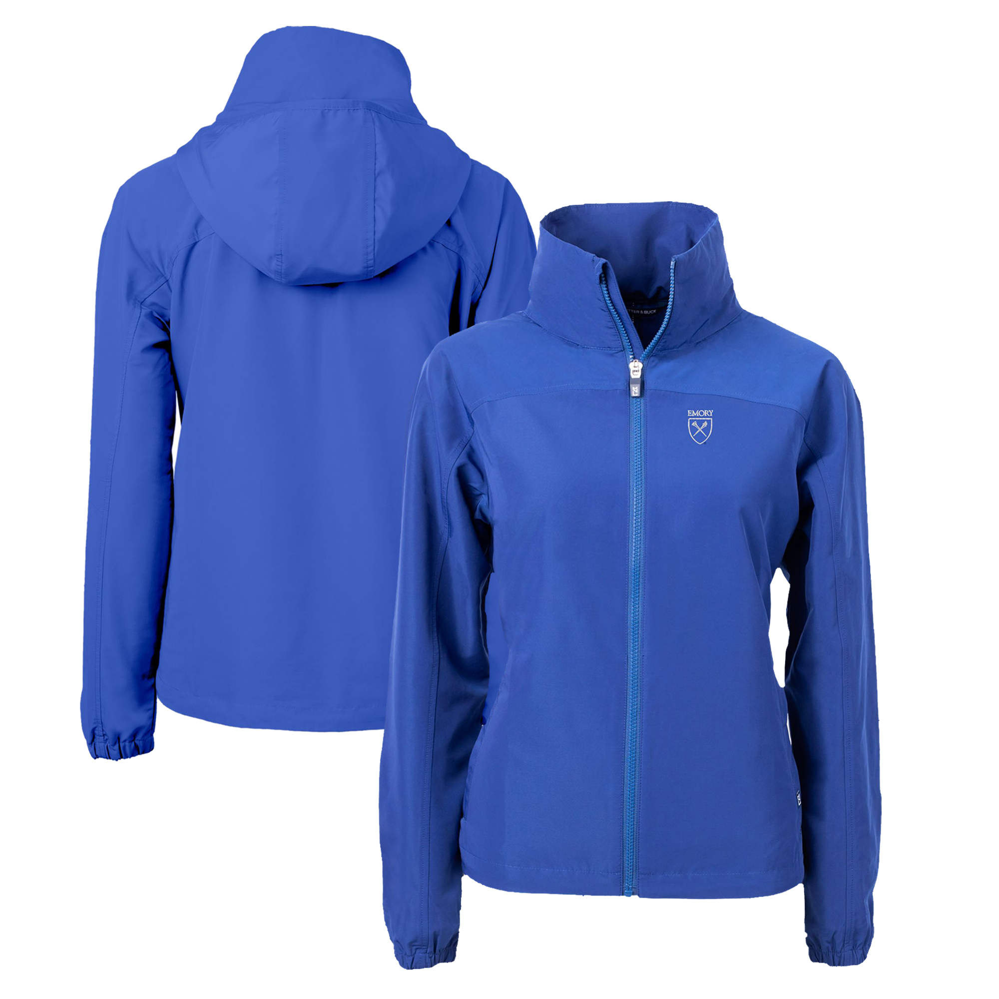 Women's Cutter & Buck Blue Emory Eagles Charter Eco Recycled Full-Zip Jacket - Image 5