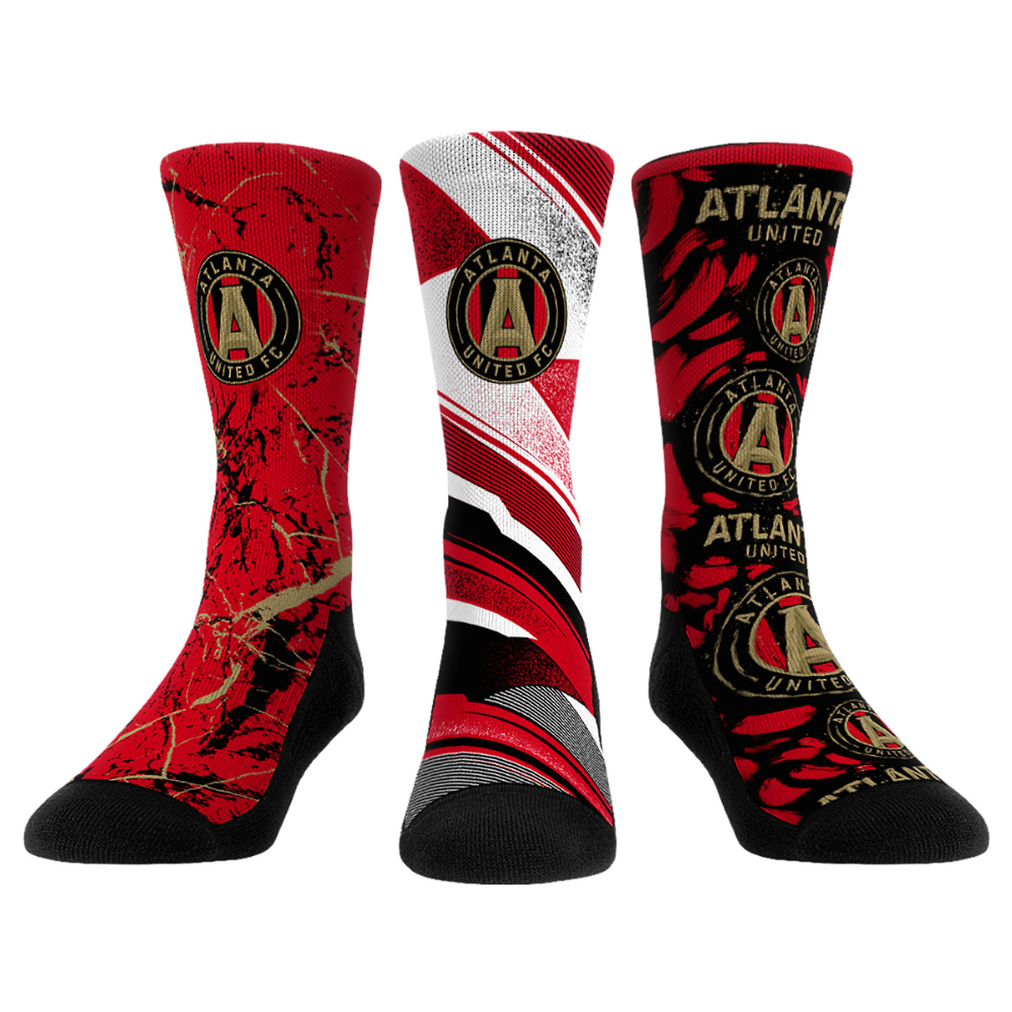 Rock Em Socks Red Atlanta United FC Three-Pack Crew Socks Set