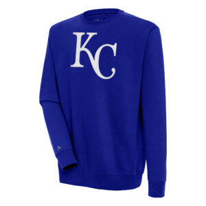 Men's Antigua  Royal Kansas City Royals Victory Pullover Sweatshirt