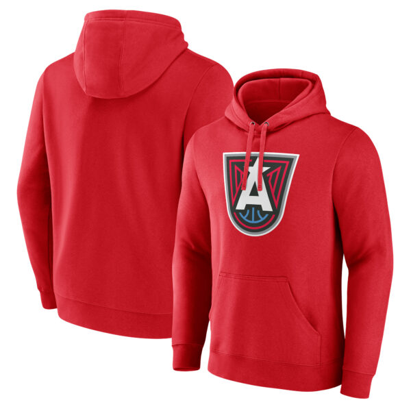Men's  Red Atlanta Dream Primary Logo Pullover Hoodie - Image 6