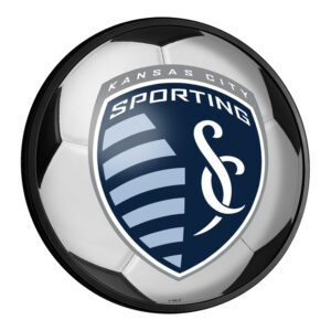 Sporting Kansas City 18'' Round Slimline Illuminated Soccer Ball Wall Sign
