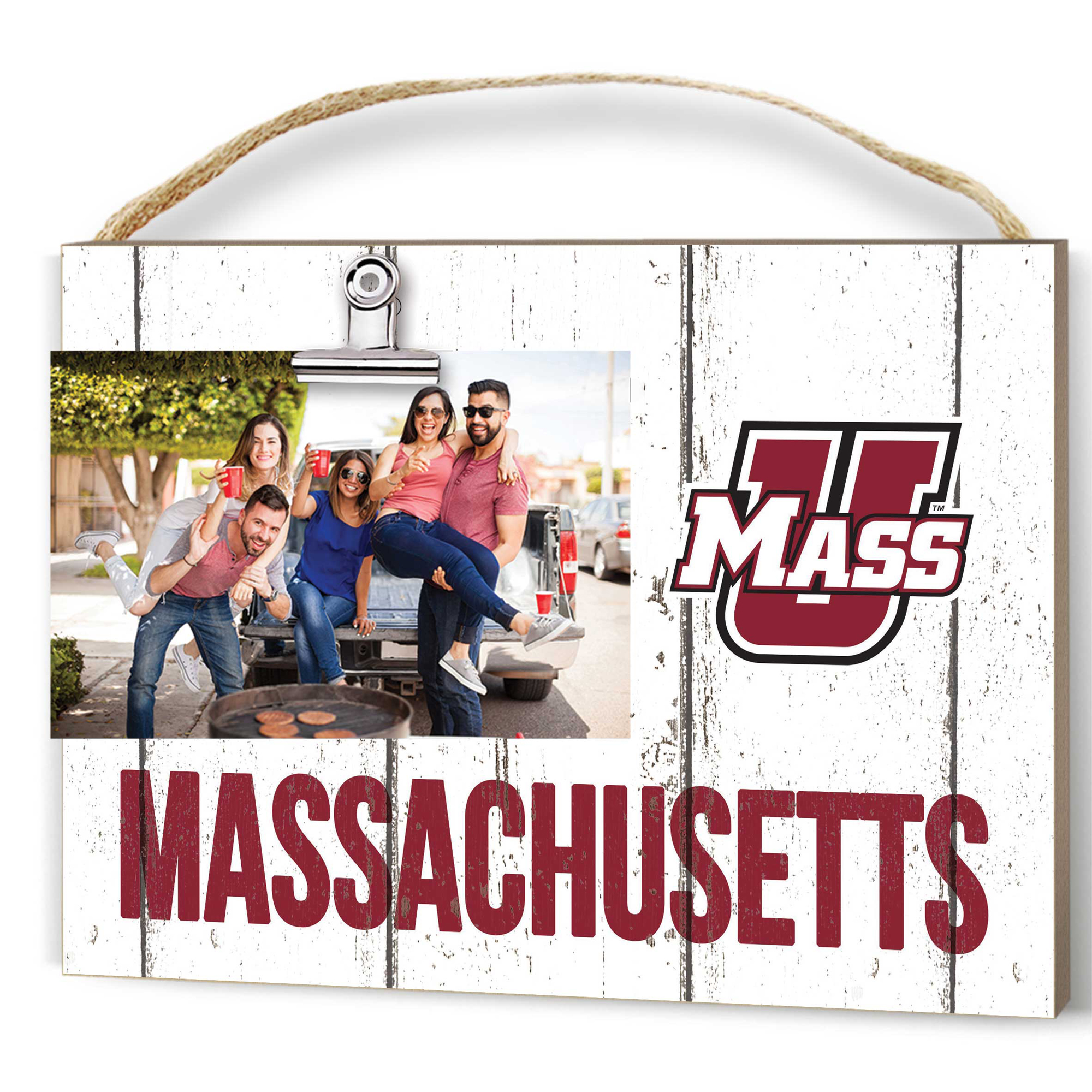 UMass Minutemen 8" x 10" Weathered Clip It Frame