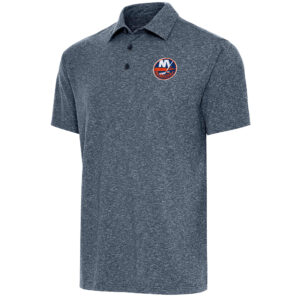 Men's Antigua  Heather Navy New York Islanders Par Polo