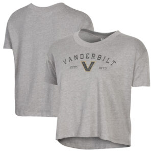 Women's Alternative Apparel  Gray Vanderbilt Commodores Retro Jersey Headliner Cropped T-Shirt