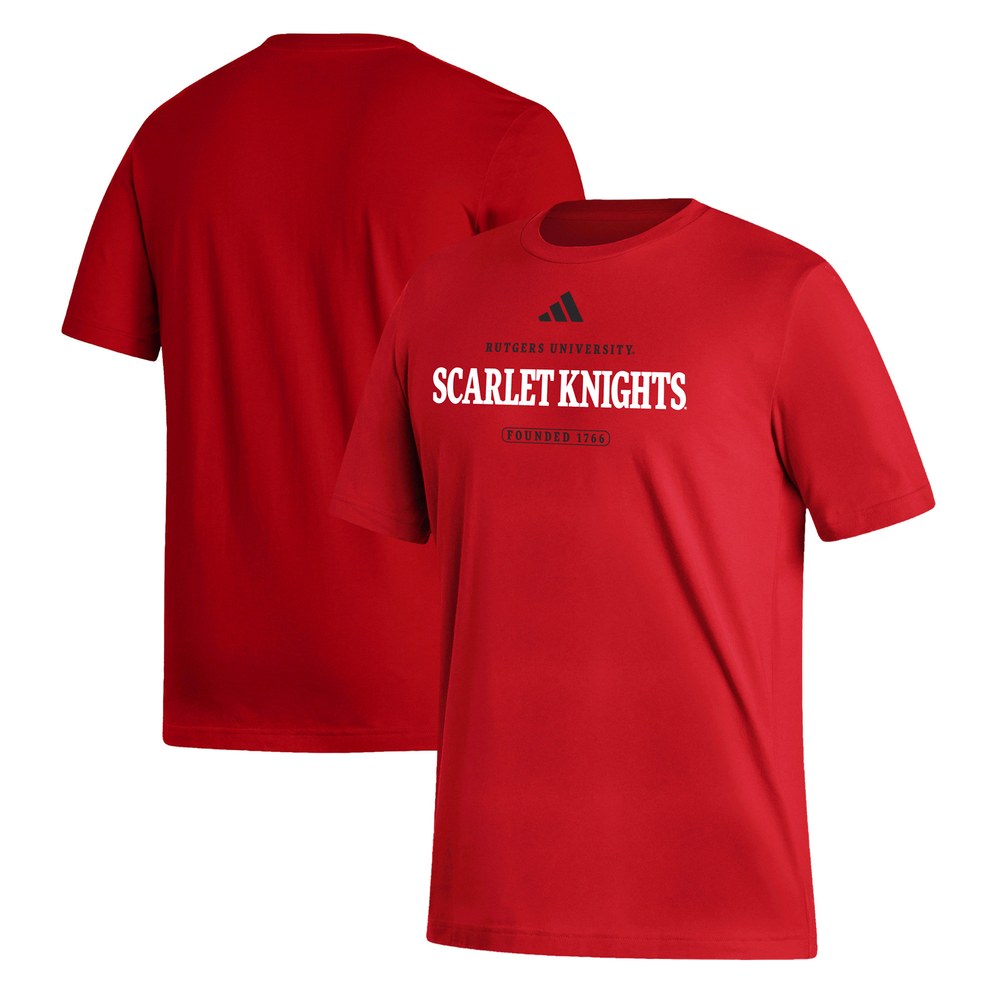 Men's adidas Scarlet Rutgers Scarlet Knights Fresh T-Shirt - Image 2