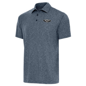 Men's Antigua Heather Navy New Orleans Pelicans Par 3 Polo