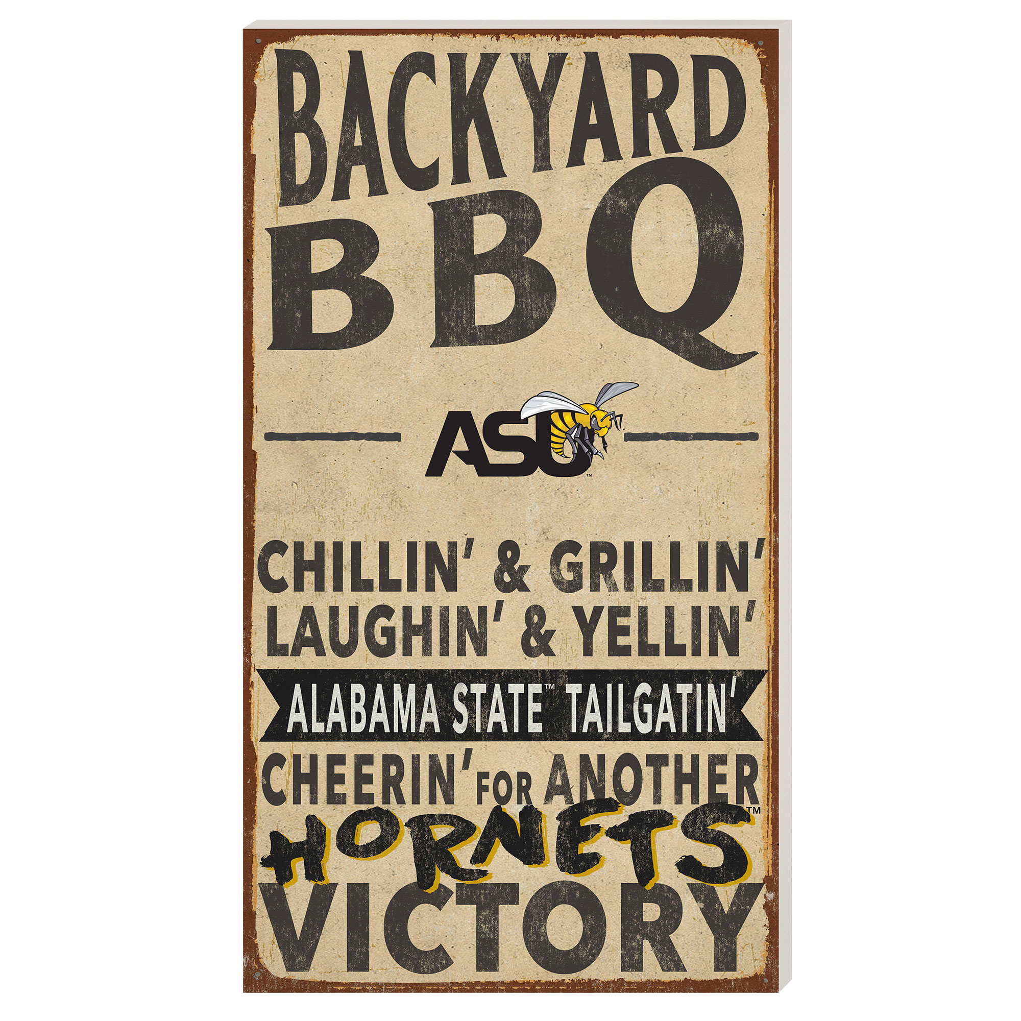 Alabama State Hornets 11'' x 20'' Indoor/Outdoor BBQ Sign