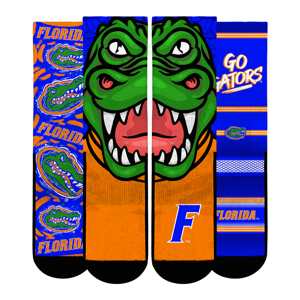 Unisex Rock Em Socks Florida Gators Fan Favorite Three-Pack Crew Sock Set - Image 2