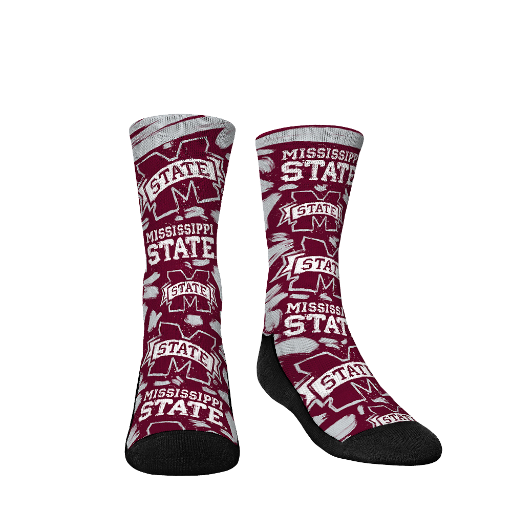 Youth Rock Em Socks Mississippi State Bulldogs Fan Favorite Three-Pack Crew Sock Set - Image 7
