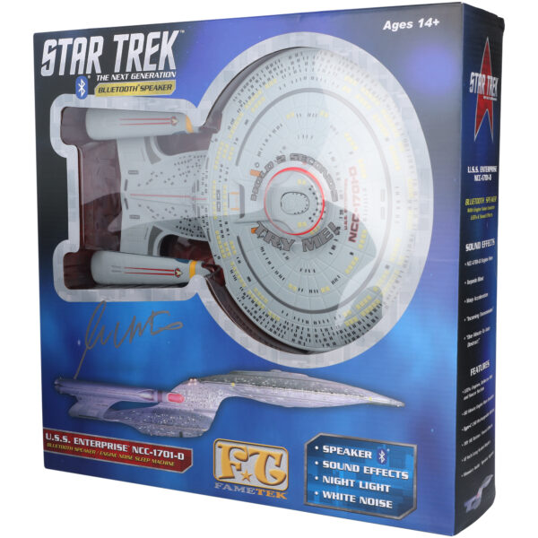 William Shatner Star Trek Autographed USS Enterprise NCC 1701-D Replica Bluetooth Speaker