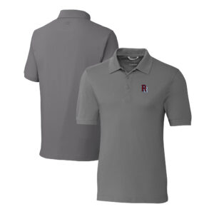Men's Cutter & Buck Gray Round Rock Express DryTec Advantage Tri-Blend Pique Polo