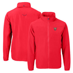 Men's Cutter & Buck Red El Paso Chihuahuas Charter Eco Recycled Full-Zip Jacket