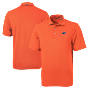 Men's Cutter & Buck Orange West Michigan Whitecaps Big & Tall Virtue Eco Pique Recycled Polo