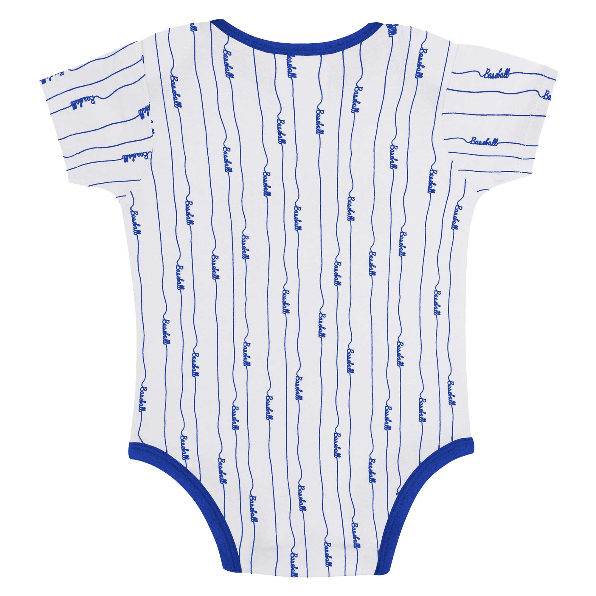 Newborn & Infant Gray/White Los Angeles Dodgers Two-Pack Play Ball Bodysuit Set - Image 11