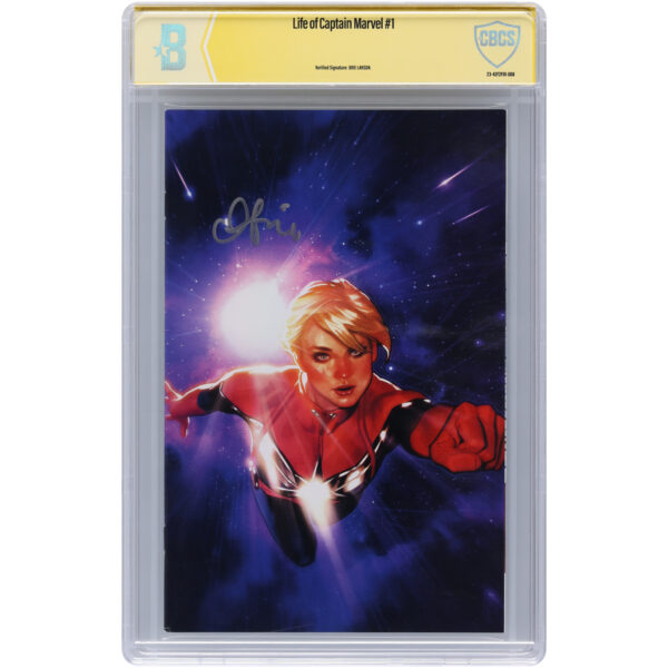 Brie Larson Life of Captain Marvel Autographed #1 Comic Book - Signed in Silver Ink - CBCS