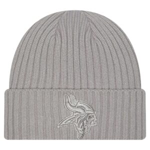 Men's New Era Gray Minnesota Vikings Color Pack Cuffed Knit Hat