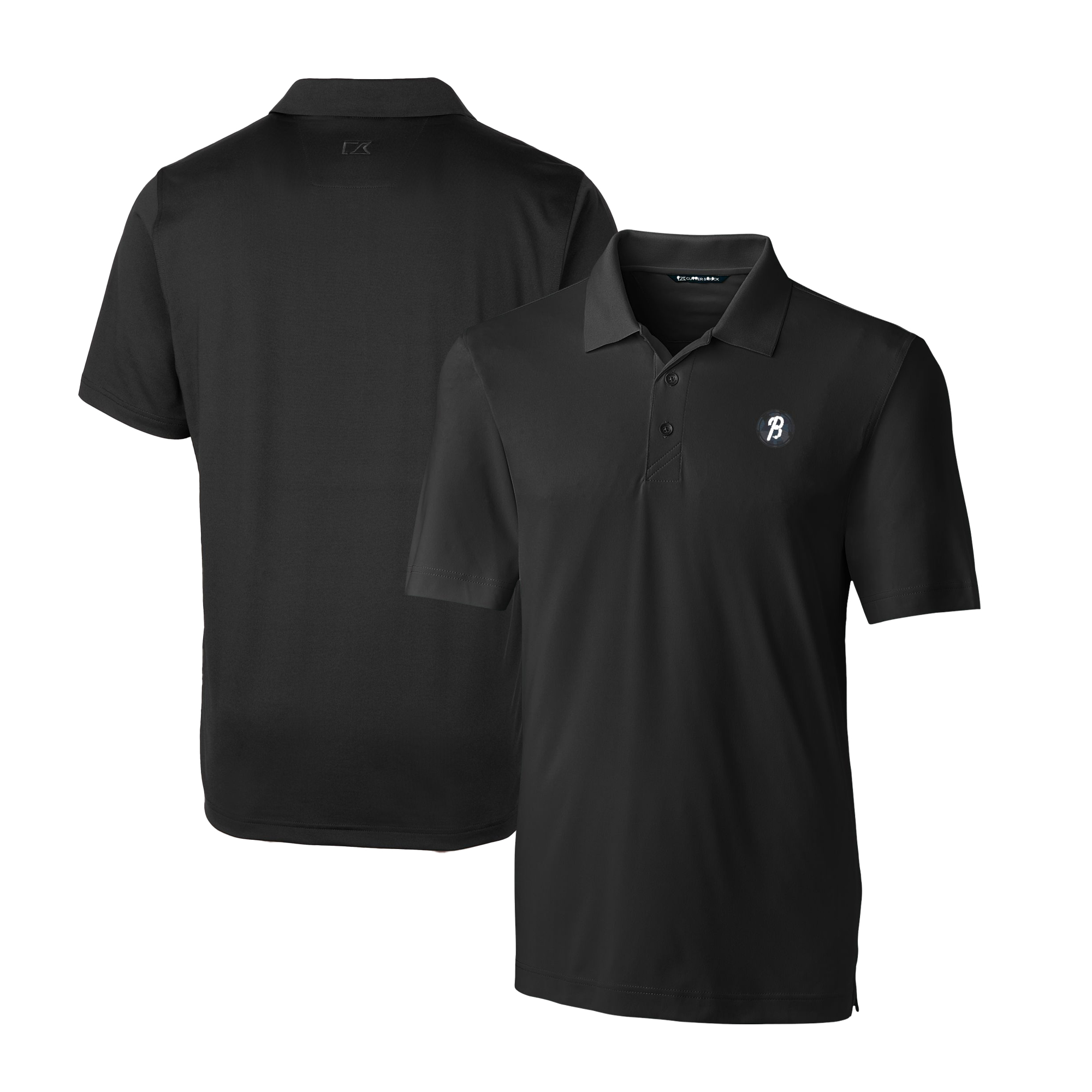 Men's Cutter & Buck Black Baltimore Orioles City Connect Big & Tall Forge Stretch Polo