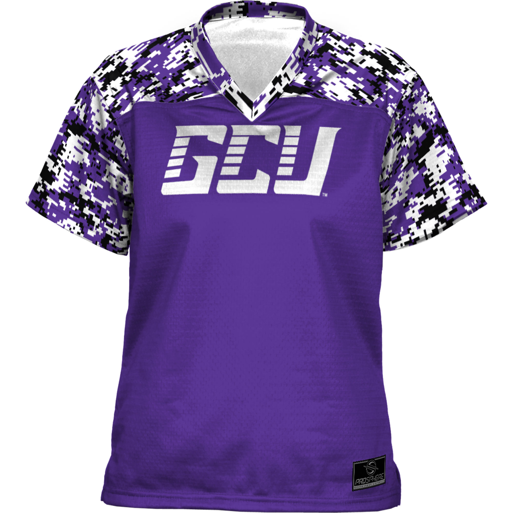 Women's ProSphere Purple Grand Canyon Antelopes Camo Football Jersey - Image 6