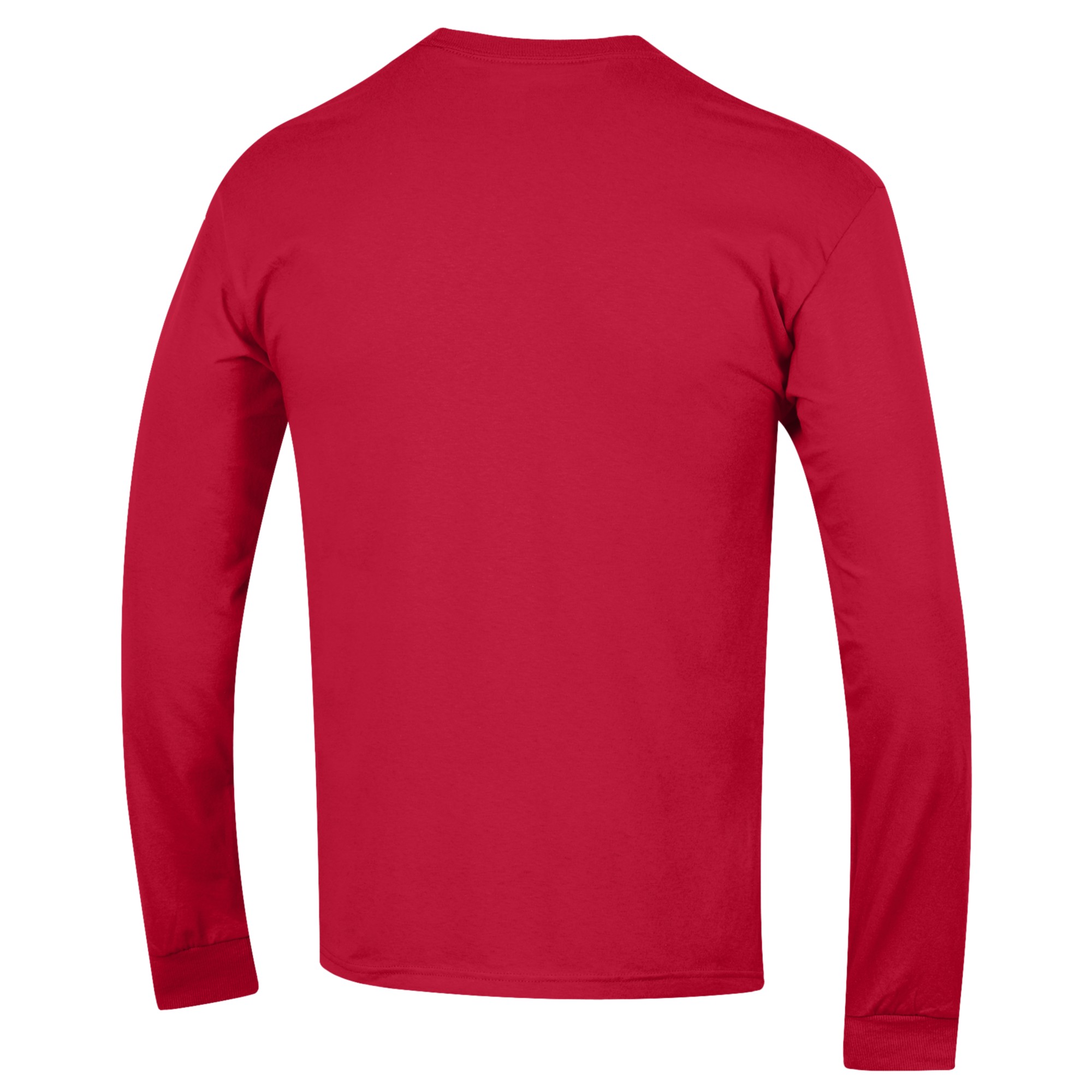 Men's Champion Red Texas Tech Red Raiders Basketball Stack Long Sleeve T-Shirt - Image 4