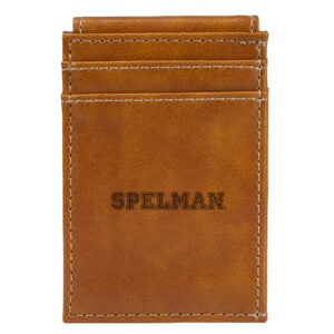 Brown Spelman College Jaguars Front Pocket Wallet