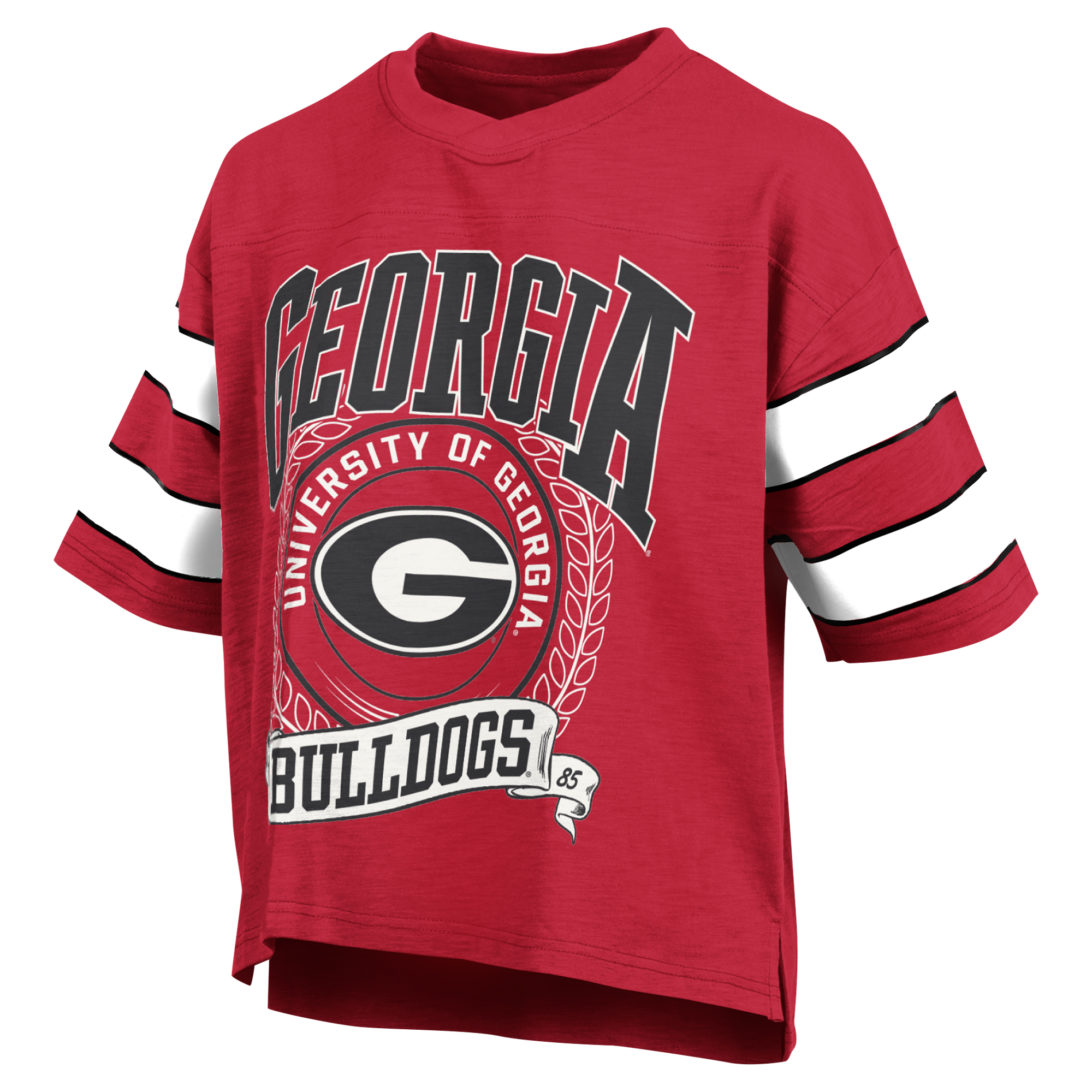 Women's Antigua Heather Red Ole Miss Rebels Layout V-Neck Polo - Image 3