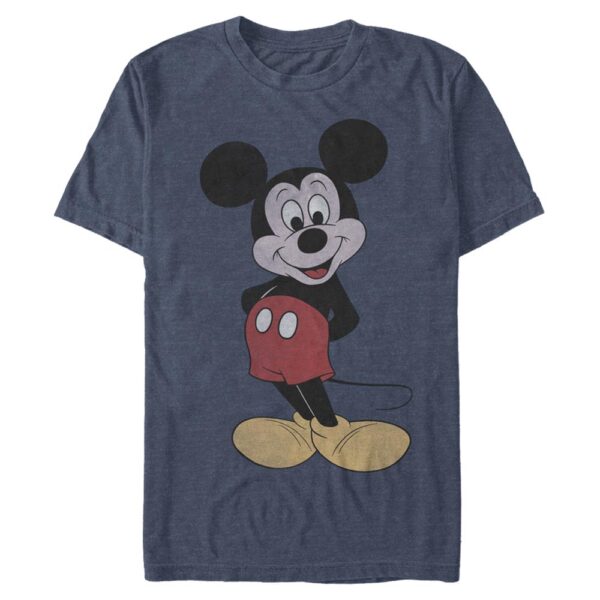 Men's Mad Engine Mickey Mouse Heather Navy Mickey & Friends 80s Graphic T-Shirt