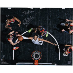 Victor Wembanyama San Antonio Spurs Autographed 16" x 20" Rebound vs. Washington Wizards Photograph with "The Alien" Inscription