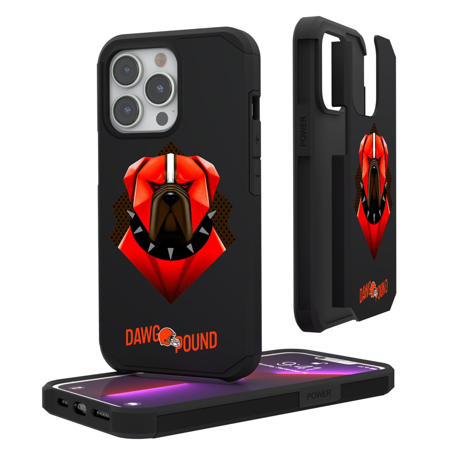 Keyscaper Black Cleveland Browns iPhone Rugged Case