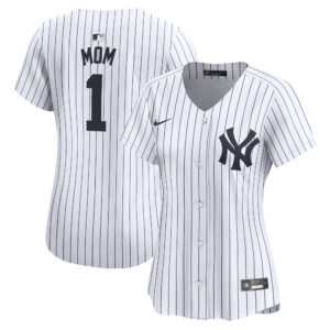 Women's Nike White New York Yankees #1 Mom Home Limited Jersey