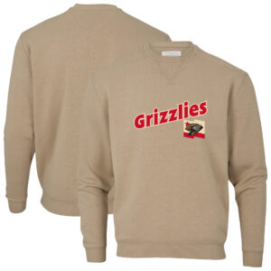 Men's Brown Fresno Grizzlies Essential Fleece Crewneck Pullover Sweatshirt