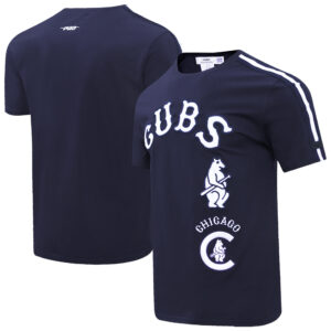 Men's Pro Standard Navy Chicago Cubs Retro Classic Striped T-Shirt