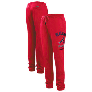 Men's Pro Standard Red Atlanta Braves Old English Fleece Sweatpants