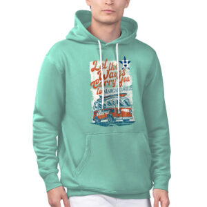 Men's Margaritaville Mint Houston Astros Bus Waves Graphic Pullover Hoodie
