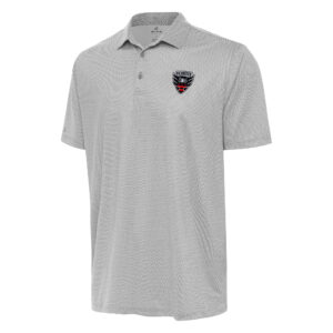 Men's Antigua White/Gray D.C. United Rings Polo