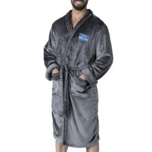 Men's The Northwest Group Charcoal Detroit Lions Bathrobe