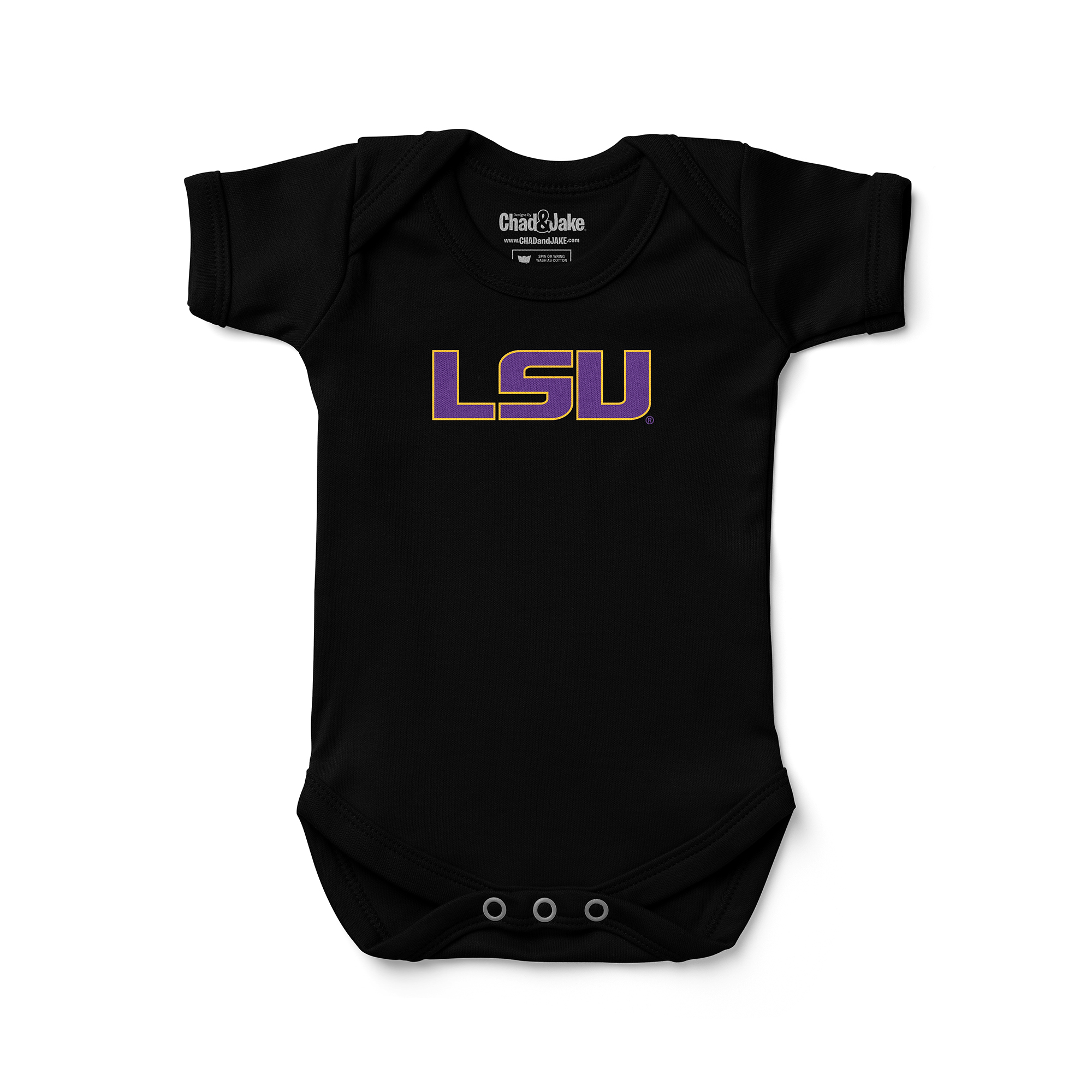 Newborn & Infant Chad & Jake Black LSU Tigers Bodysuit