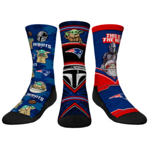 Youth Rock Em Socks New England Patriots 3-Pack Mandalorian Crew Socks