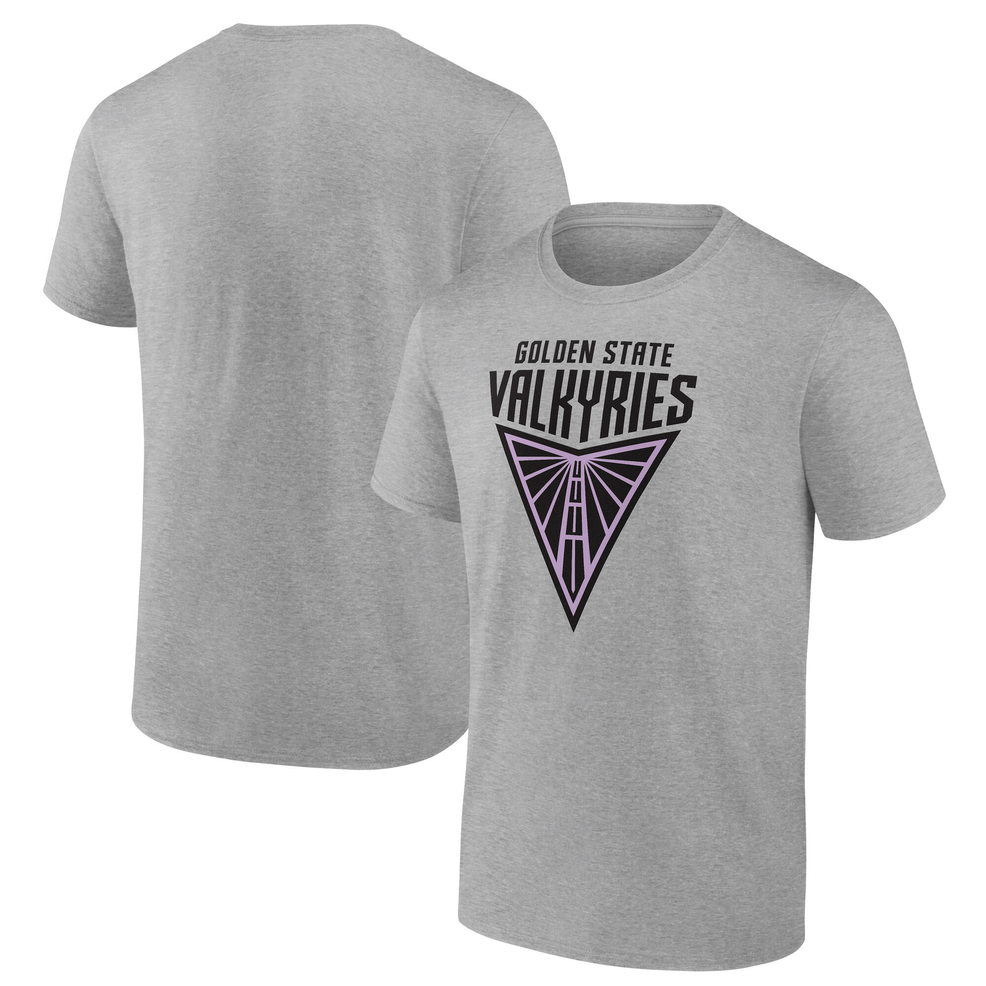 Men's Heather Gray Golden State Valkyries Primary Logo T-Shirt - Image 6