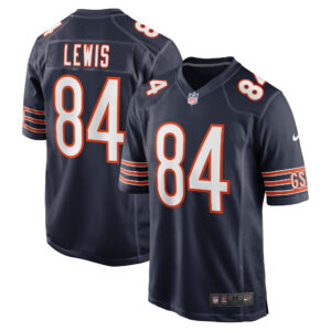 Men's Nike Marcedes Lewis  Navy Chicago Bears  Game Jersey