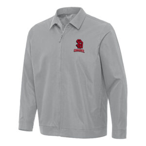 Men's Antigua  Gray South Dakota Coyotes Pivot Full-Zip Jacket