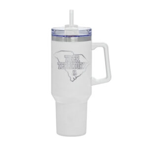 White Clemson Tigers 40oz. Rocky My State Tumbler