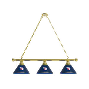 Cleveland Guardians 3-Shade Billiard Light with Brass Fixture