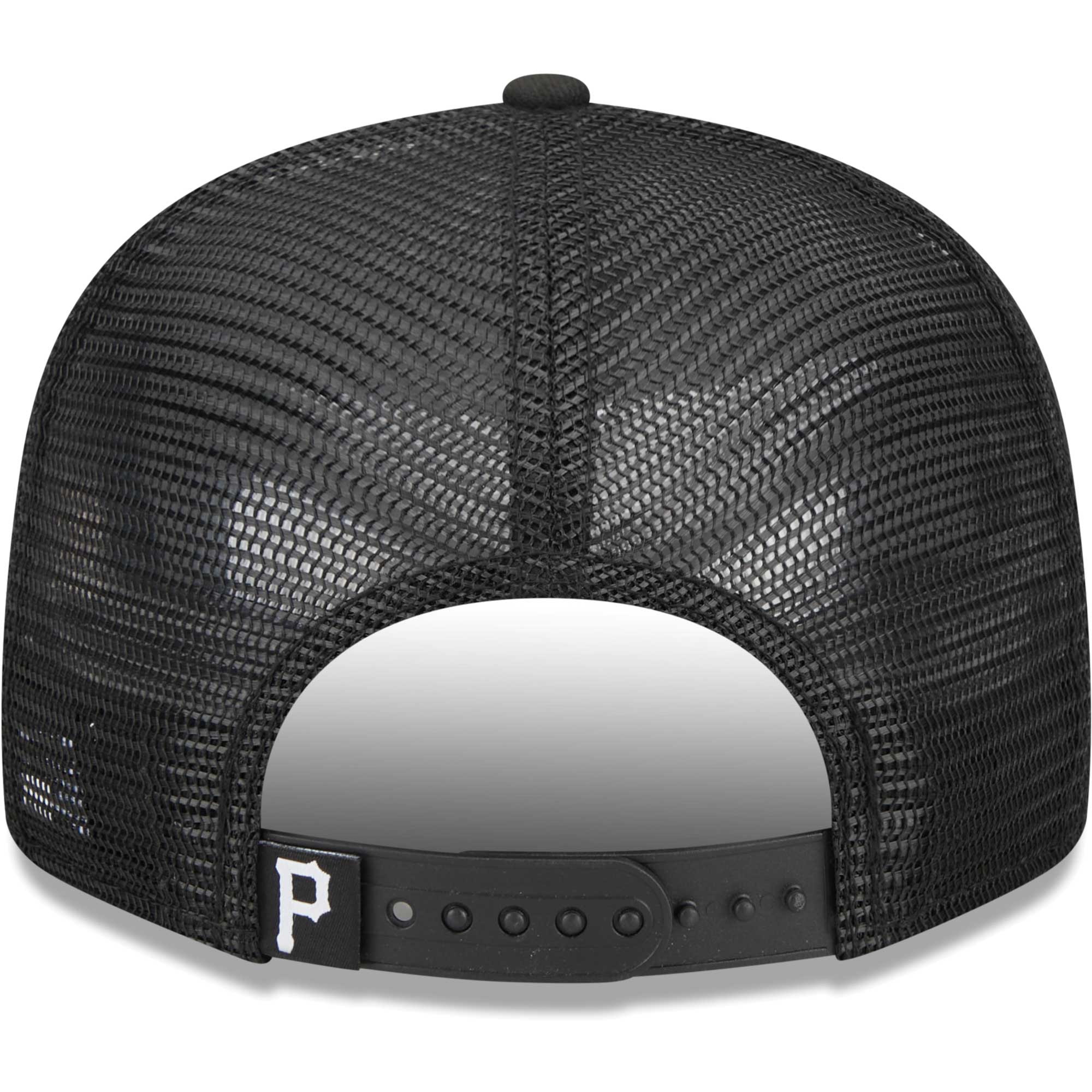 Men's New Era Black Pittsburgh Pirates Street Trucker 9FIFTY Snapback Hat - Image 9
