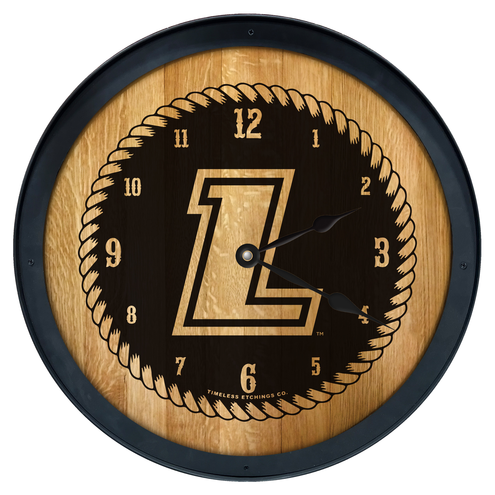 Brown Loyola Greyhounds 2' Barrelhead Clock