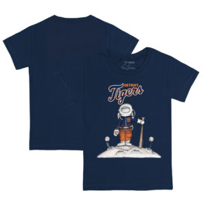 Infant Tiny Turnip Navy Detroit Tigers Astronaut T-Shirt