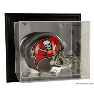 Tampa Bay Buccaneers Black Framed Wall-Mountable Helmet Display Case