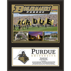 Purdue Boilermakers 12'' x 15'' Sublimated Team Plaque