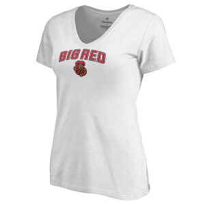 Women's White Cornell Big Red Proud Mascot T-Shirt