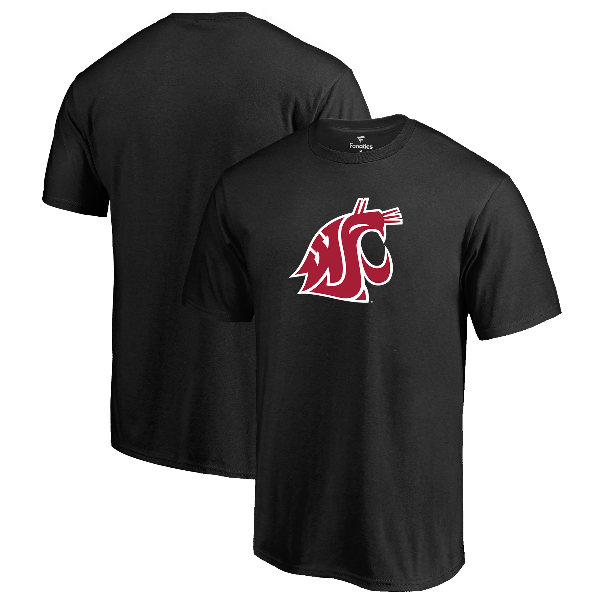 Men's Black Washington State Cougars Primary Logo T-Shirt - Image 5